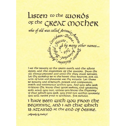Listen To The Words Pagan Poster
